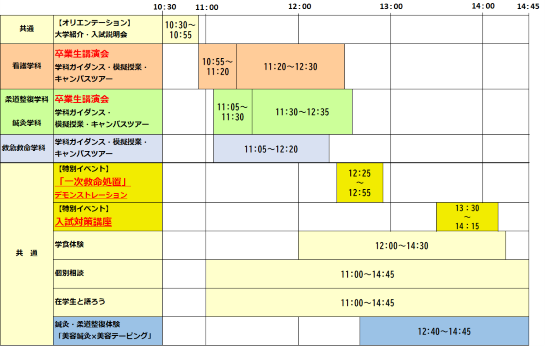 TIME TABLE